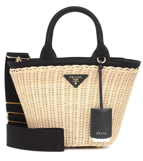 prada straw shoulder bag|best straw tote bags.